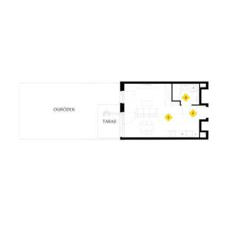 Jednopokojowy apartament 70 m od plaży