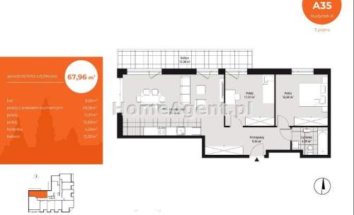 3 POKOJE BALKON BLISKOŚĆ CENTRUM GOTOWE 
