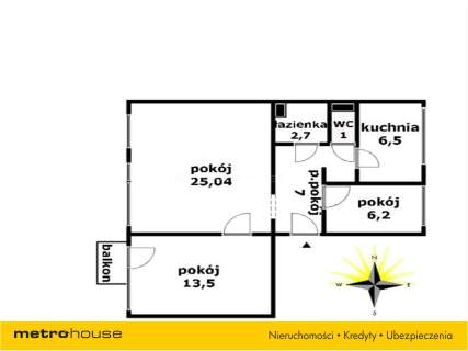 Mieszkanie na sprzedaż, 61,94 m2, Słupsk