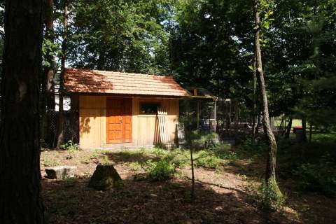 Dom w stylu dworku polskiego z lasem i stawami 