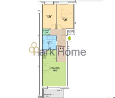 Mieszkanie na sprzedaż, 61,24 m2, Zielona Góra