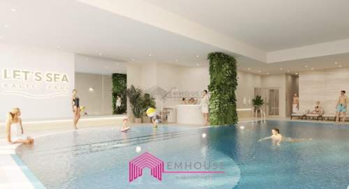 Jednopokojowy apartament 70 m od plaży