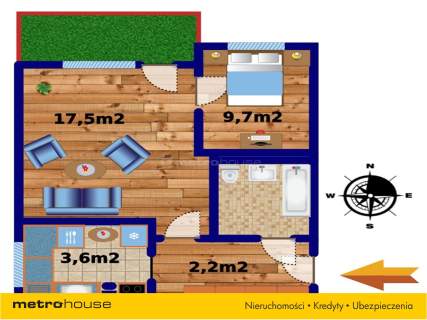 Mieszkanie na sprzedaż, 35,9 m2, Zielona Góra