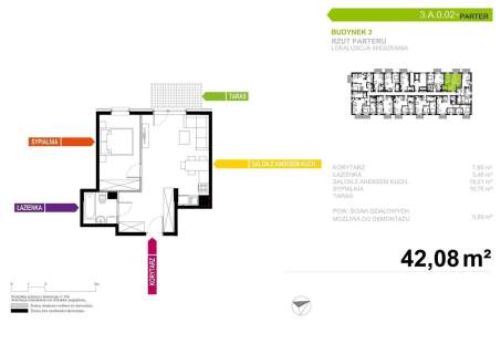 Mieszkanie na sprzedaż, 42,08 m2, Tychy