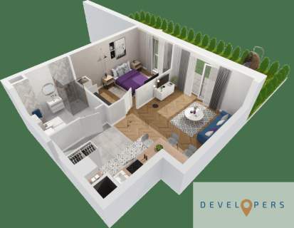 Nowe mieszkanie z ogródkiem 2 pokoje