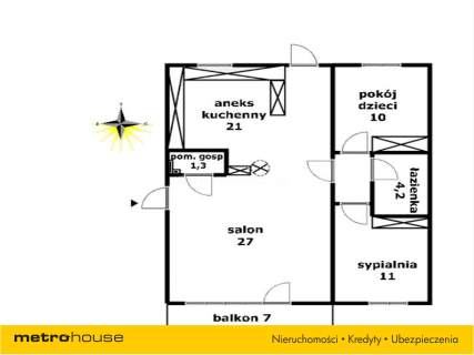 Mieszkanie na sprzedaż, 74,5 m2, Wałbrzych