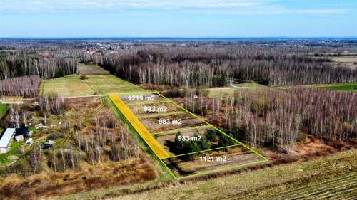 Działki budowlane 9, 11, 12 arów Kolonia Sól