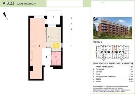 2 pokojowe, nowe osiedle,balkon,winda,parkingi