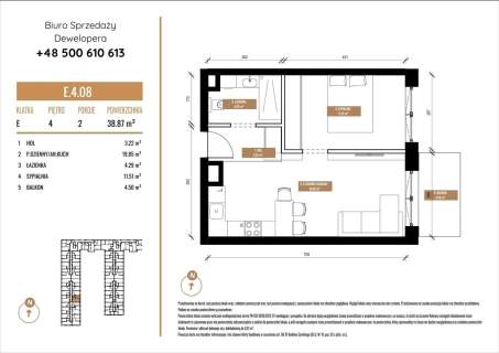 Mieszkanie na sprzedaż, 38,87 m2, Katowice