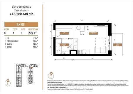 Mieszkanie na sprzedaż, 26,42 m2, Katowice