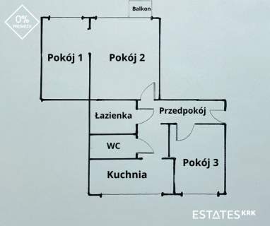 3 pokojowe mieszkanie, Krzeszowice 