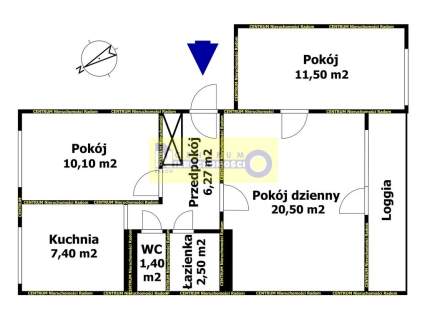 XV-lecia, M4 59,67 m2, ul. Sowińskiego