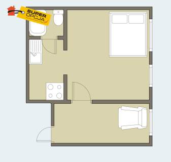Mieszkanie 2 pokoje 28m2