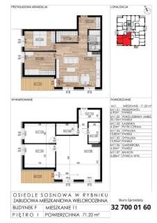 Mieszkanie na sprzedaż, 71,59 m2, Rybnik