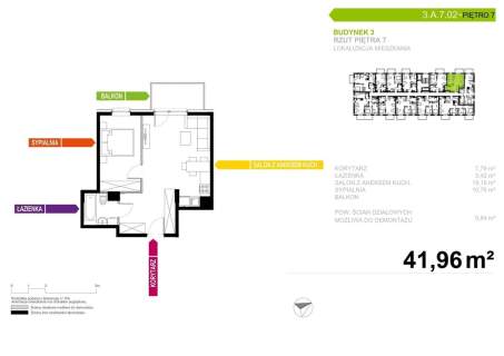 Mieszkanie na sprzedaż, 41,96 m2, Tychy