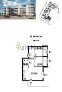 Mieszkanie na sprzedaż, 54,83 m2, Głogów