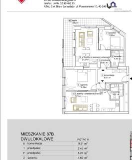 Mieszkanie na sprzedaż, 100,68 m2, Katowice