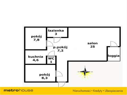 Mieszkanie na sprzedaż, 56,9 m2, Działdowo