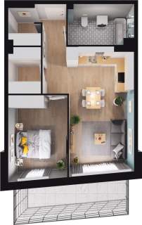 Mieszkanie na sprzedaż, 55,63 m2, Chorzów