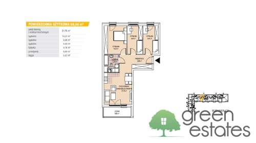 BONARKA - apartament 4 pokoje PROWIZJA 0%