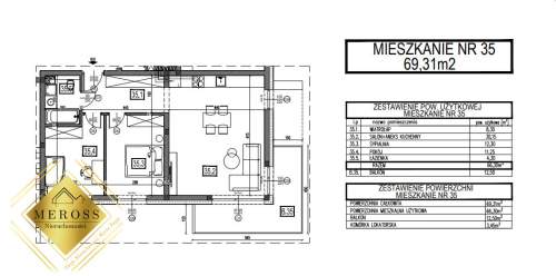 Blachownia / 3 pokoje / 2 piętro / balkon 12,50 m2