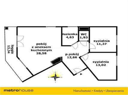 Mieszkanie na sprzedaż, 72,19 m2, Olsztyn