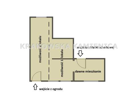 SUTERENA Z OPCJĄ PODZIAŁU NA 3 LOKALE - 87 M2