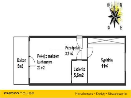 Mieszkanie na sprzedaż, 39,8 m2, Warszawa