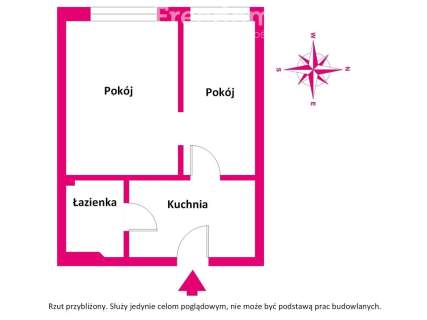 Mieszkanie 2 pokojowe 31.61 m2 - centrum miasta