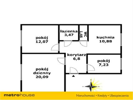 Mieszkanie na sprzedaż, 62 m2, Susz