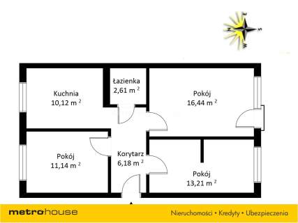 Mieszkanie na sprzedaż, 59,7 m2, Iława