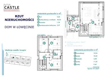 Dom na sprzedaż, 101,84 m2, Łowęcin