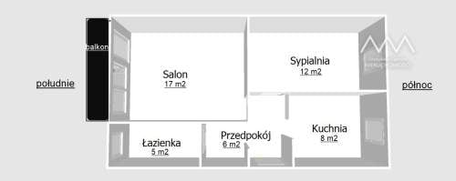 Przestronne dwa pokoje 48 m2, Wachowskiego