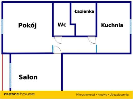 Mieszkanie na sprzedaż, 51 m2, Łódź