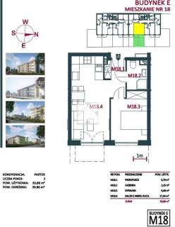 Branice nowe mieszkanie 2 pokojowe 33,86 m2