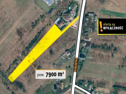 działka 7900m2, Styków, rolno-budowlana