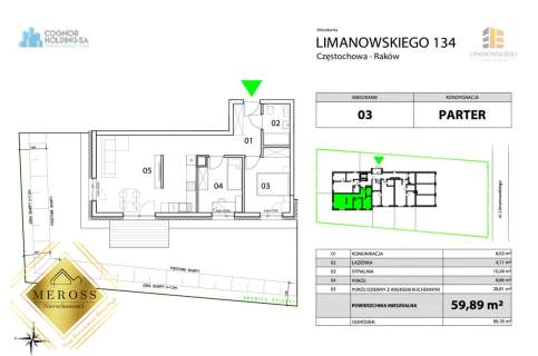 Raków / 3 pokoje / parter / taras / ogród 98,35 m2