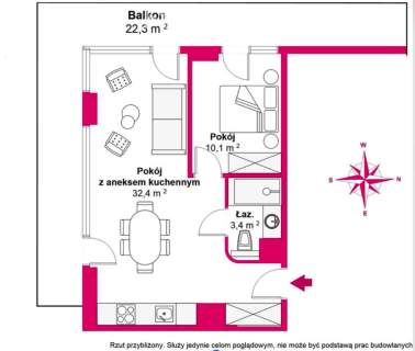 Baltic Park Loft 2 pok. Piętro 4. Taras narożny