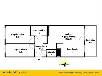 Mieszkanie na sprzedaż, 70,8 m2, Warszawa