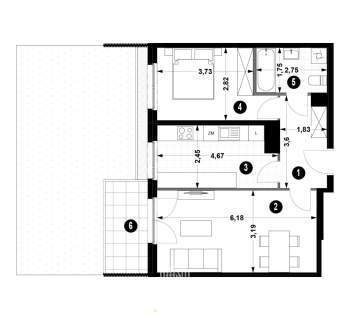 2 pokoje/ 40,27 m2/ okazja cenowa/ Miękinia
