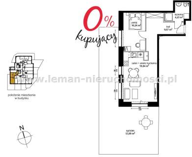 Mieszkanie na sprzedaż, 43,98 m2, Lublin