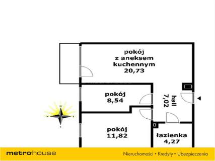 Mieszkanie na sprzedaż, 54,03 m2, Toruń