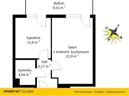 Mieszkanie do wynajęcia, 42,71 m2, Warszawa