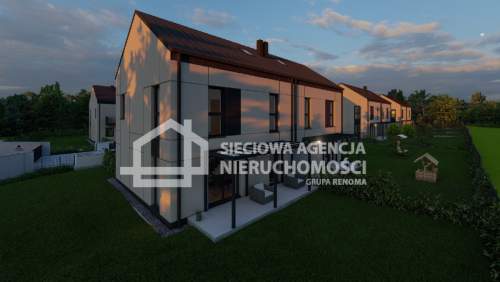 Nowy dom w zabudowie bliźniaczej 135m2 JUSZKOWO