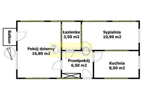 Borki, M3, 46.2 m2, 1 piętro, balkon.