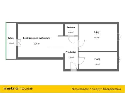 Mieszkanie na sprzedaż, 48,24 m2, Lublin