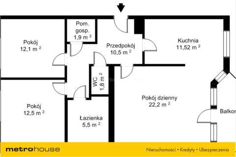 Mieszkanie do wynajęcia, 77,7 m2, Warszawa