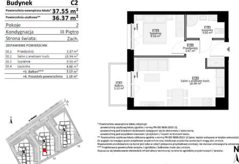 Mieszkanie na sprzedaż, 36,37 m2, Tczew