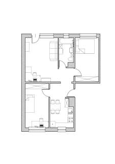 Rozkładowe mieszkanie 60 m2/ 3 pokoje Jaroty