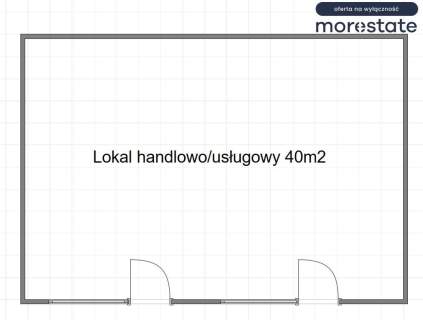 Lokal Mogilska Handlowo/Usługowy 40m2 UKR